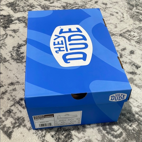 HEY DUDE Wendy Stretch Canvas Light Blue Size 10 - Picture 7 of 7